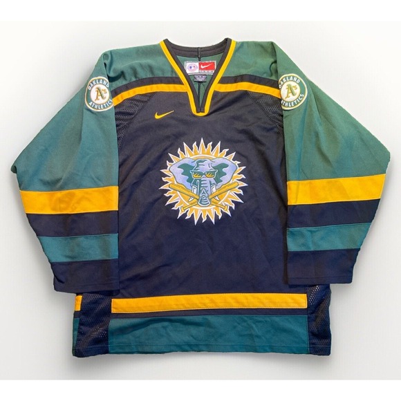 Vtg Nike Team Oakland Athletics Genuine Hockey Jersey...